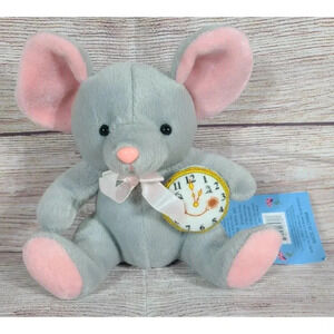 Stuffins Hickory Dickory Mouse Stuffed Animal Gray Fairy Tale Friends Limited 6"